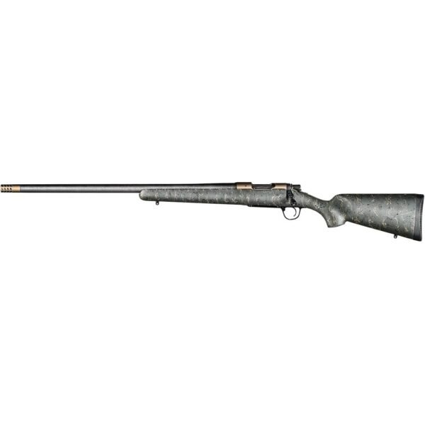 https3A2F2Fmedia.chattanoogashooting.com2Fimages2Fproduct2FCQ80106085002FridgelinebrzegrnLH.jpg Christensen Arms Ridgeline Left Hand Rifle 28 Nosler 3rd Magazine 26" Bronze Barrel Green Black/Tan Webbing Stock