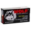 Wolf Ammo, 9mm Luger Ammo, FMJ- Full Metal Jacket, 1130 fps, f Wolf Performance Steel Case Handgun Ammunition 9mm Luger 115gr FMJ 1130 fps 50/ct