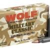 https3A2F2Fmedia.chattanoogashooting.com2Fimages2Fproduct2FDZMC22355FMJ2FDZMC22355FMJ_1.jpg Wolf Military Classic Rifle Ammunition .223 Rem 55 gr FMJ 3241 fps - 20/box