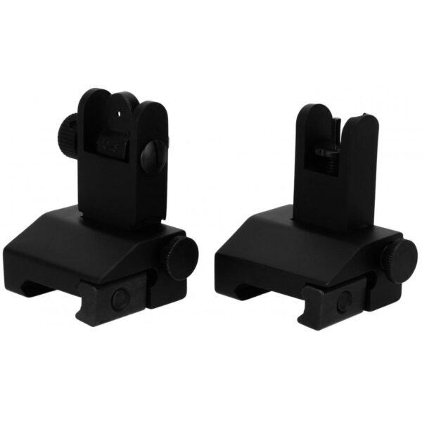 https3A2F2Fmedia.chattanoogashooting.com2Fimages2Fproduct2FEFIS0022FEFIS002.jpg TacFire AR Front & Rear Spring Loaded Pop Up Iron Sights