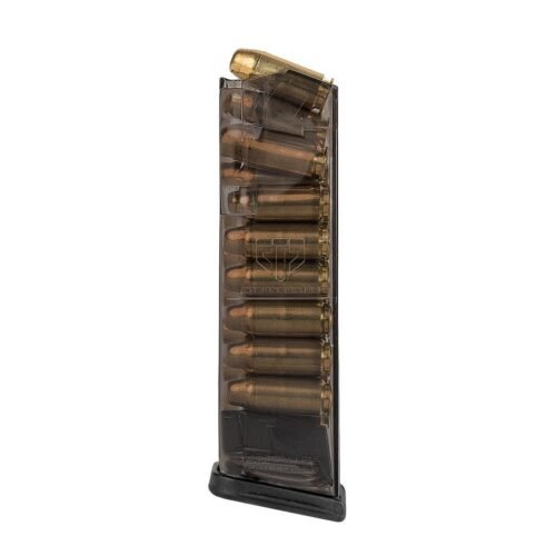 https3A2F2Fmedia.chattanoogashooting.com2Fimages2Fproduct2FEHSMKGLK222FEHSMKGLK22-1.jpg Elite Tactical Systems Carbon Smoke Handgun Magazine for Glock 22 .40 S&W 16/rd
