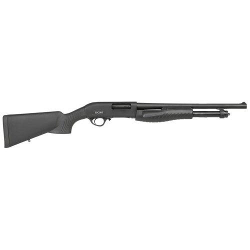 https3A2F2Fmedia.chattanoogashooting.com2Fimages2Fproduct2FEKHESL121800012FEKHESL12180001.jpg Escort Slugger Pump Shotgun 12ga 3" Chamber 5rd Capacity 18" Barrel Black Synthetic Stock