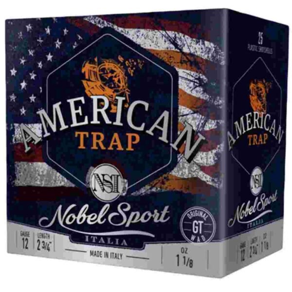 Noble Sport Target Trap Shotshells 12 ga 2-3/4" 1-1/8 oz 1200 fps #7.5 25/ct
