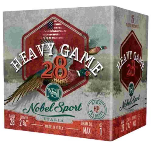 https3A2F2Fmedia.chattanoogashooting.com2Fimages2Fproduct2FEPANSH2882FEPANSH2875-1_1.jpg Nobel Sport Heavy Game 28 Shotshells 28 ga 2-3/4" 1 oz 1205 fps #8 25/ct