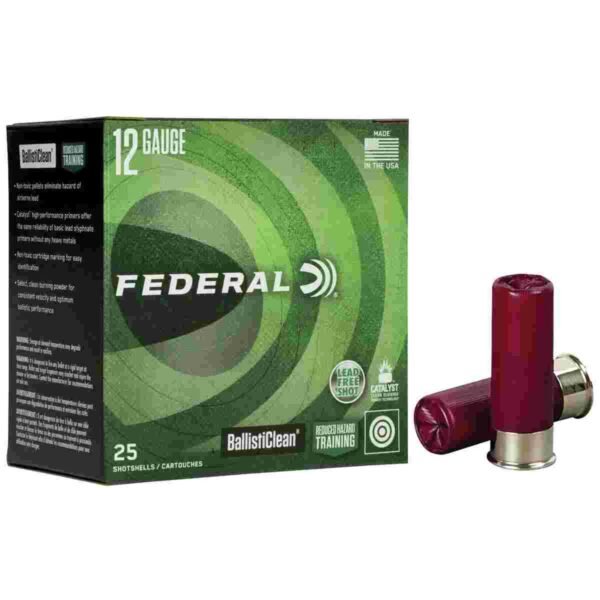 https3A2F2Fmedia.chattanoogashooting.com2Fimages2Fproduct2FFABC132002FFABC13200.jpg Federal BallistiClean Shotshells 12ga 2-3/4" 9 plts #00 1600 fps 25/ct