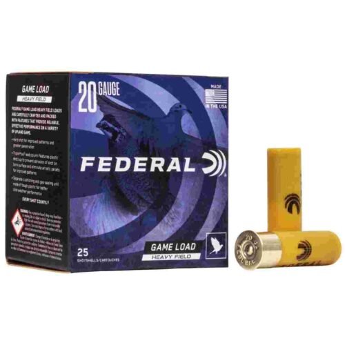 https3A2F2Fmedia.chattanoogashooting.com2Fimages2Fproduct2FFAH20272FFAH2027_1.jpg Federal Game-Shok Upland Game - Heavy Field Load - 20ga 2-3/4" 1oz. #7.5-Shot 25/Box