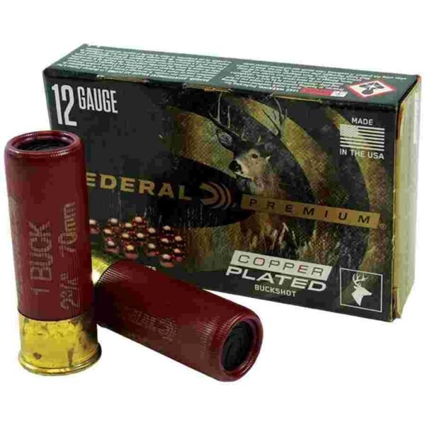 https3A2F2Fmedia.chattanoogashooting.com2Fimages2Fproduct2FFAP1541B2Ffederal-premium-vital-shok-1-buck-12-ga-2-34-max-16-pellets-ammo-5ct-left-front.jpg Federal Premium Vital-Shok 1 Buckshot 12 ga 2-3/4" Max 16 Pellets Ammo 5/ct