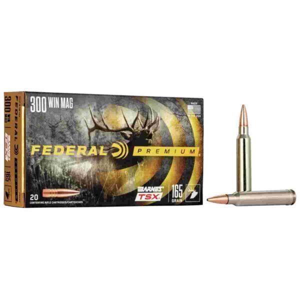 https3A2F2Fmedia.chattanoogashooting.com2Fimages2Fproduct2FFAP300WR2FFAP300WR_1.jpg Federal Barnes TSX Rifle Ammunition .300 Win Mag 165gr 3050 fps 20/ct