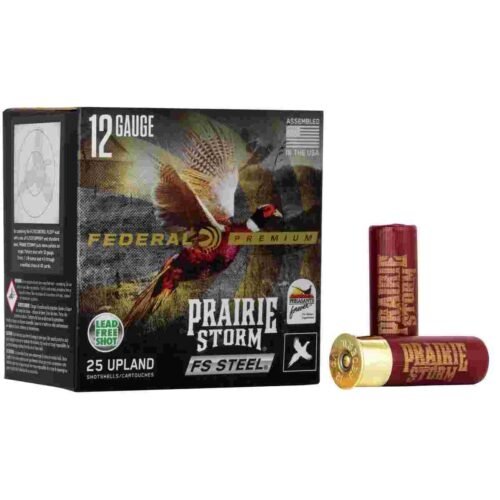 https3A2F2Fmedia.chattanoogashooting.com2Fimages2Fproduct2FFAPFSX143FS32FFAPFSX143FS3.jpg Federal Prairie Storm FS Steel Shotshells 12 ga 3" 1-1/8oz 1350 fps #3 25/ct