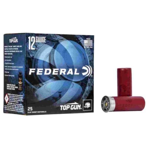 https3A2F2Fmedia.chattanoogashooting.com2Fimages2Fproduct2FFATG12EL82FFATG12EL8_1.jpg Federal Top Gun Target Shotshell 12 ga 2-3/4" 7/8 oz #8 1200 fps 25/ct