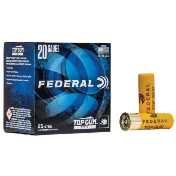 https3A2F2Fmedia.chattanoogashooting.com2Fimages2Fproduct2FFATG25172FFP_TG2517_TopGunSteel20ga_Combo_R.jpg Federal Top Gun Steel Shotshells 20ga 2-3/4" 7/8oz #7 1214 fps 25/ct