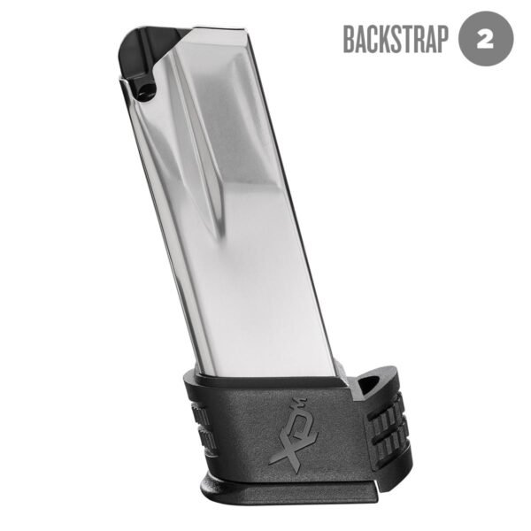 https3A2F2Fmedia.chattanoogashooting.com2Fimages2Fproduct2FFKXDM501922FFKXDM50192.jpg Springfield XD-M Compact Extended Handgun Magazine with Sleeve #2 (for Backstrap #2) 9mm Luger 19/rd