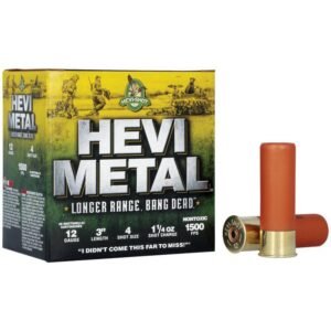 HEVI-Shot HEVI-Metal Longer Range Shotshell 12ga 3" 1-1/4 oz 1500 fps #4 25/ct