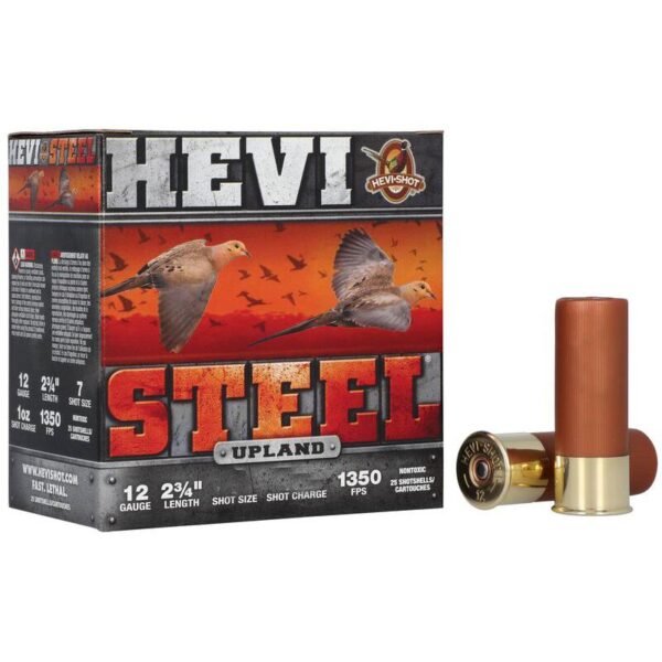 https3A2F2Fmedia.chattanoogashooting.com2Fimages2Fproduct2FHVHS612252FHVHS61225.jpg HEVI-Shot Hevi-Steel Upland Shotshells 12ga 2-3/4" 1-1/8oz #5 25/ct