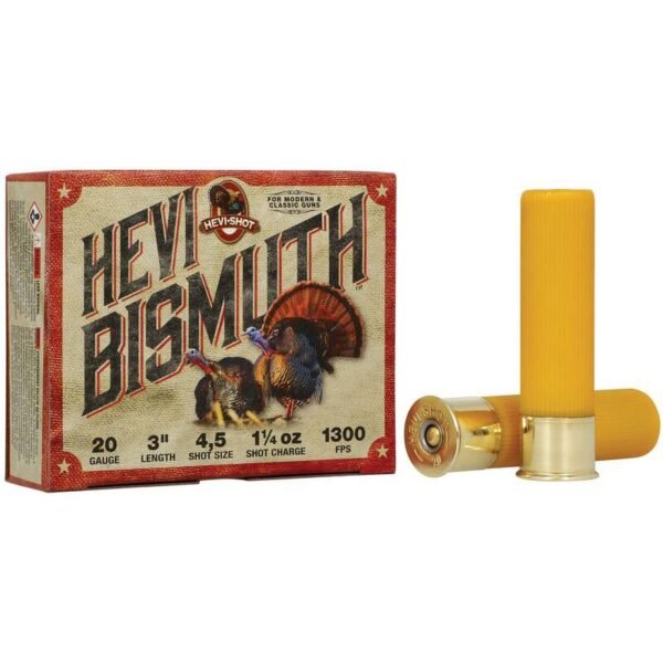 HEVI-Shot HEVI-Bismuth Turkey Shotshells 20ga 3" 1-1/4oz 1300 fps #4&#5 5/ct