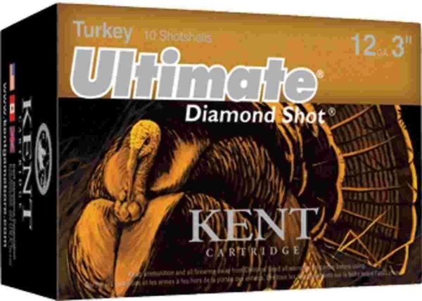 https3A2F2Fmedia.chattanoogashooting.com2Fimages2Fproduct2FKIC203TK3642FKIC203TK364.jpg Kent Ultimate Diamond Shot Turkey 20 ga 3" MAX 1 1/4 oz #4 130 fps - 10/box