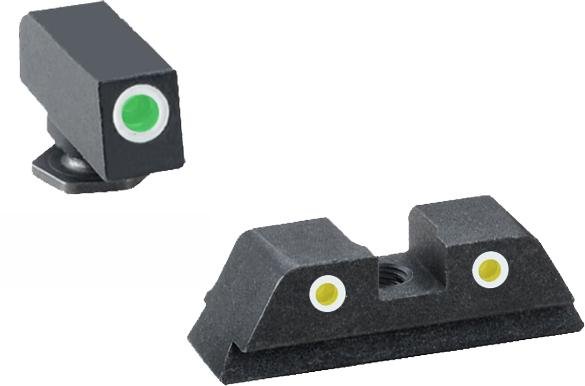 https3A2F2Fmedia.chattanoogashooting.com2Fimages2Fproduct2FKQGL1152FKQGL115.jpg Ameriglo Classic Tritium NIght Sight Set 3-Dot for GLOCK 1719 22 23 24 26 27 33 34 35 37 38 39