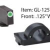 https3A2F2Fmedia.chattanoogashooting.com2Fimages2Fproduct2FKQGL1262FKQGL126.jpg Ameriglo Ghost Ring Night Sight Set for Select Glocks / Front Tritium - Green / Front Outline - White / Rear Tritium - Green