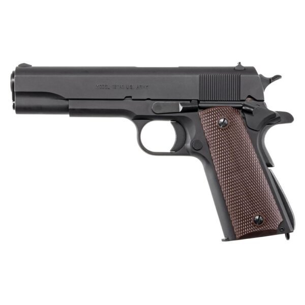 https3A2F2Fmedia.chattanoogashooting.com2Fimages2Fproduct2FKZ1911BKO92FKZ1911BKO9.jpg 1911A1 GI SPECS MATTE BLACK FINISH 9MM 5IN BBL W/PLASTIC GRIPS