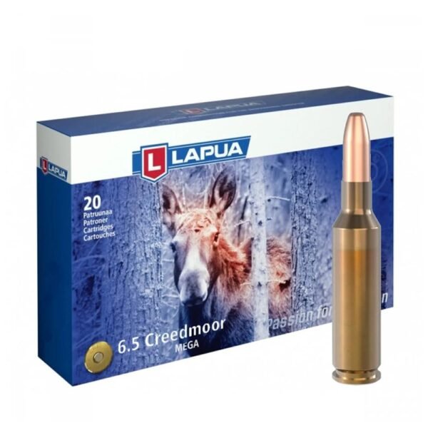 https3A2F2Fmedia.chattanoogashooting.com2Fimages2Fproduct2FLP43160642FLP4316064.jpg Lapua Rifle Ammunition 6.5 Creedmoor 156gr Mega SP 2559 fps 20/ct