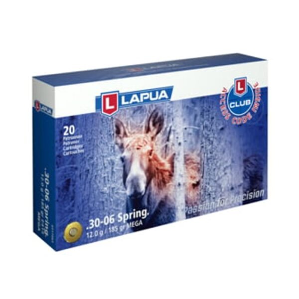 https3A2F2Fmedia.chattanoogashooting.com2Fimages2Fproduct2FLP43175632FLP4317563.jpg Lapua Rifle Ammo 30-06 Springfield 185gr Mega Soft Point bx/20