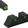 https3A2F2Fmedia.chattanoogashooting.com2Fimages2Fproduct2FMK4122131112Fgreengreen_8.jpg Meprolight ML41221 Hyper-Bright Green Ring Front/Green Rear Sights for Kimber 1911 Wedge Models