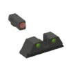 Meprolight ML47786 Hyper-Bright Orange Ring Front/Green Rear Sights for CZ P-10