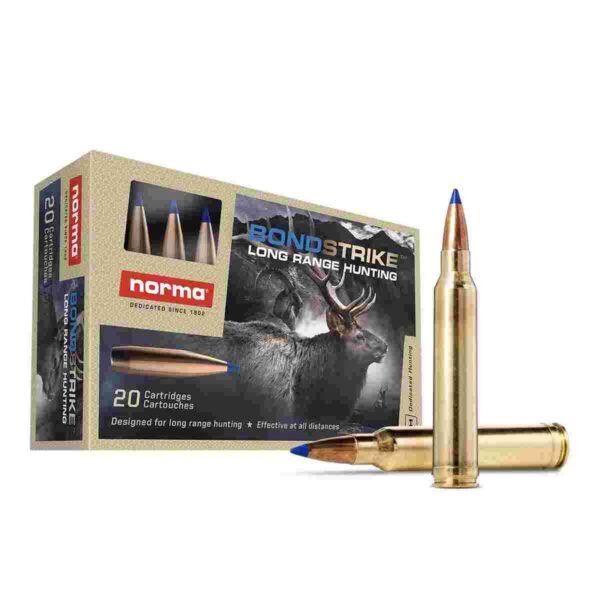 https3A2F2Fmedia.chattanoogashooting.com2Fimages2Fproduct2FNH201764122FNH20177762.jpg Norma BondStrike Rifle Ammunition .308 Win 180gr PT 2753 fps 20/ct