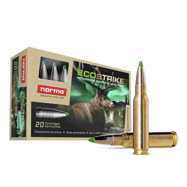 https3A2F2Fmedia.chattanoogashooting.com2Fimages2Fproduct2FNH201777722FNH20177772.jpg Norma EcoStrike Rifle Ammunition .300 PRC 165gr PT 20/ct