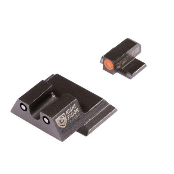 https3A2F2Fmedia.chattanoogashooting.com2Fimages2Fproduct2FNNSAW202007OGZG2FNNSAW202007OGZG-1.jpg Night Fision Perfect Dot Night Sight Set Orange Front Black Rear for S&W M&P Shield