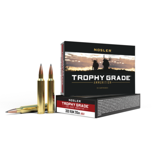 https3A2F2Fmedia.chattanoogashooting.com2Fimages2Fproduct2FNO601292FNO60129-1.png Nosler Accubond Long Range Trophy Grade Rifle Ammunition .300 Rum 210 gr PT 2920 fps 20/ct