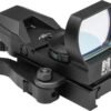 https3A2F2Fmedia.chattanoogashooting.com2Fimages2Fproduct2FNRD4BQ2FNRD4BQ.jpg NcStar Red Four Reticle Reflex - QR Mount - Black