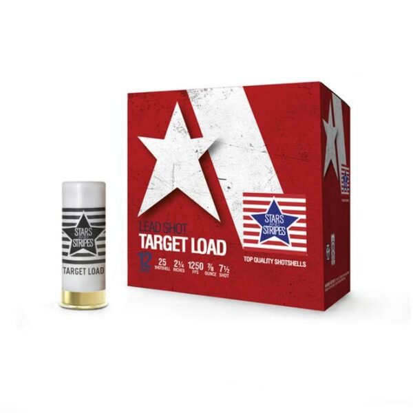https3A2F2Fmedia.chattanoogashooting.com2Fimages2Fproduct2FOQCT124752FOQCT12475.jpg Star & Stripes Target Load Shotshells 12ga 2-3/4" 7/8oz 1250 fps #7.5 25/ct