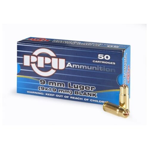 https3A2F2Fmedia.chattanoogashooting.com2Fimages2Fproduct2FOQPPB9L2FOQPPB9L.jpg PPU Blanks 9mm Luger 50/ct