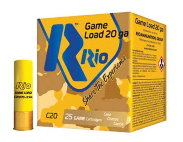 https3A2F2Fmedia.chattanoogashooting.com2Fimages2Fproduct2FRORCL20752F495022-1.jpg Rio Field Low Recoil Shotshells 20 ga 2-3/4" 1oz #7.5 1180 fps 25/ct