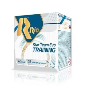 Rio Star Team Evo Training Shotgun Ammo 12ga 2-3/4" 1200fps 1-1/8oz 7.5 Shot 25/ct