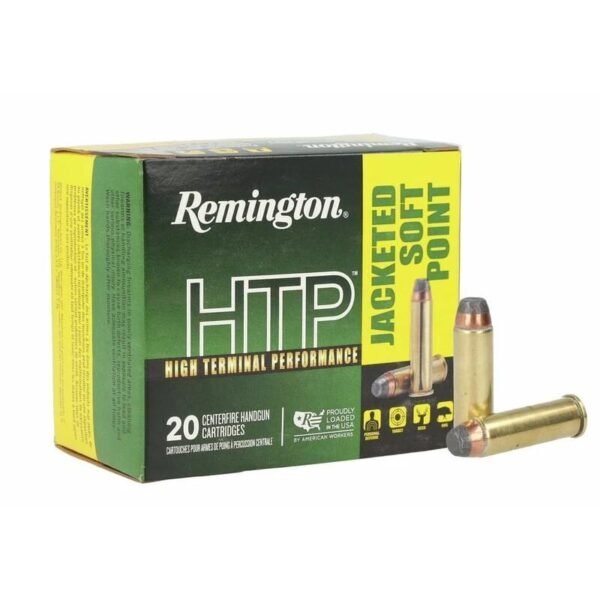https3A2F2Fmedia.chattanoogashooting.com2Fimages2Fproduct2FRT230002FRT23000-1_1.jpg Remington HTP Handgun Ammunition .41 Rem Mag 210gr JSP 1300 fps 20/ct