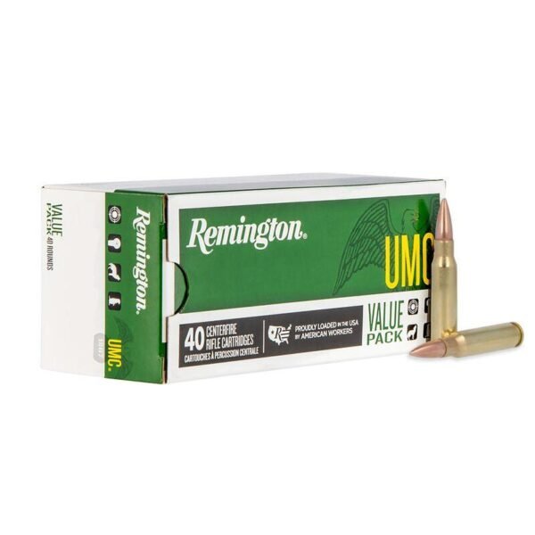 https3A2F2Fmedia.chattanoogashooting.com2Fimages2Fproduct2FRT239712FRT23971-1.jpg Remington UMC Rifle Ammunition .308 Win 150 gr FMJ 2820 fps 40/ct