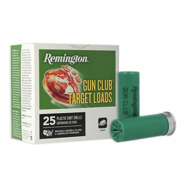 https3A2F2Fmedia.chattanoogashooting.com2Fimages2Fproduct2FRTR200352FRTR20035-1.jpg Remington Gun Club Target Load 12 ga 2 3/4" 1 oz #7.5 1250 fps 25/ct