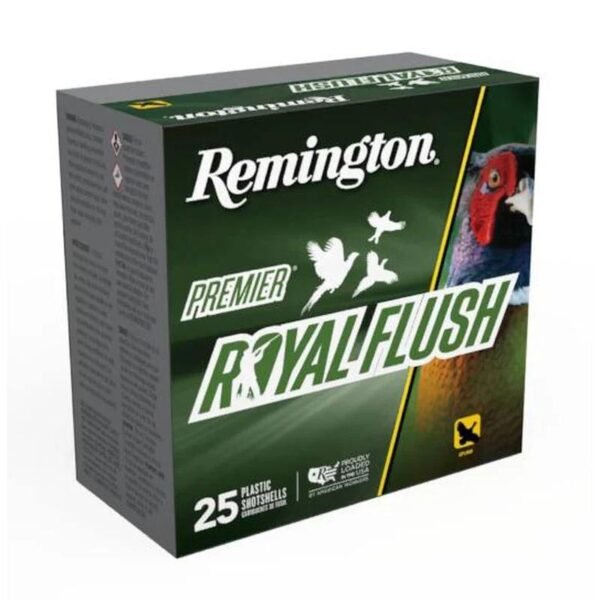 https3A2F2Fmedia.chattanoogashooting.com2Fimages2Fproduct2FRTR205562FRTR205561.jpg Remington Premier Royal Flush Shotshells 12ga 2-3/4" 1-1/4oz 1550 fps #4 25/ct