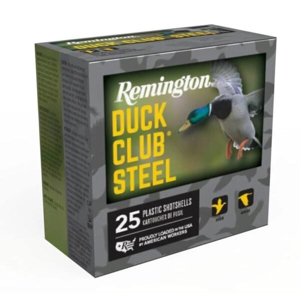 https3A2F2Fmedia.chattanoogashooting.com2Fimages2Fproduct2FRTR267862FRTR2084165.jpg Remington Duck Club Steel Shotshells 20ga 3" 1oz 1300 fps #4 25/ct