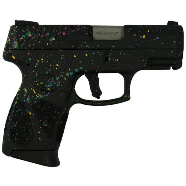 Taurus G2C Custom "Multi-Color Paint Splatter" Handgun 9mm Luger 12rd Magazines (2) 3.2" Barrel