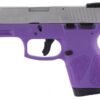 https3A2F2Fmedia.chattanoogashooting.com2Fimages2Fproduct2FTX1G2S939DP2FTX1G2S939DP.jpg Taurus G2S Handgun 9mm Luger 7rd Magazines 3.2" Barrel Stainless Slide/Dark Purple Grip