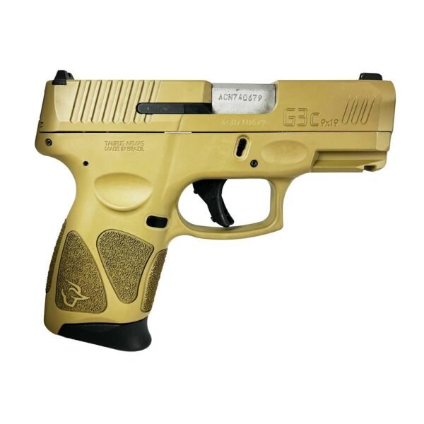 https3A2F2Fmedia.chattanoogashooting.com2Fimages2Fproduct2FTX1G3C931FDE2FTX1G3C931FDE-1.jpg Taurus G3C Handgun 9mm Luger 12rd Magaiznes 3.2" Barrel FDE Slide/FDE Grip
