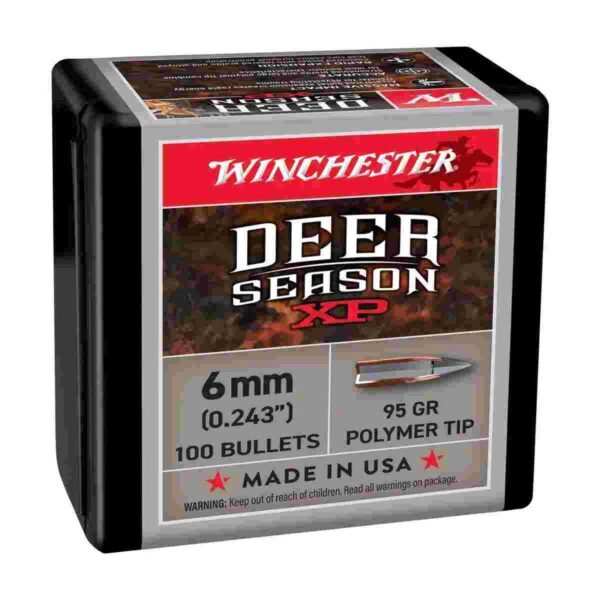 https3A2F2Fmedia.chattanoogashooting.com2Fimages2Fproduct2FWBWB6XP2FWBWB6XP-2.jpg Winchester Deer Season XP Rifle Bullets 6mm 95 gr 100/ct
