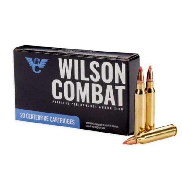 https3A2F2Fmedia.chattanoogashooting.com2Fimages2Fproduct2FWCA22360VMAX2FWCA22360VMAX1.jpg Wilson Combat V-MAX Rifle Ammunition .223 Rem 60gr PT 2750 fps 20/ct