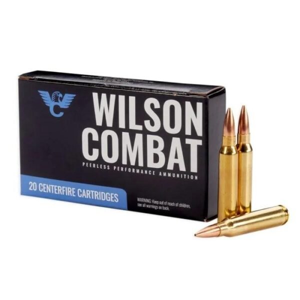 https3A2F2Fmedia.chattanoogashooting.com2Fimages2Fproduct2FWCA22369HPBT2FWCA22369HPBT1.jpg Wilson Combat Sierra MatchKing Rifle Ammunition .223 Rem 69gr HPBT 2700 fps 20/ct