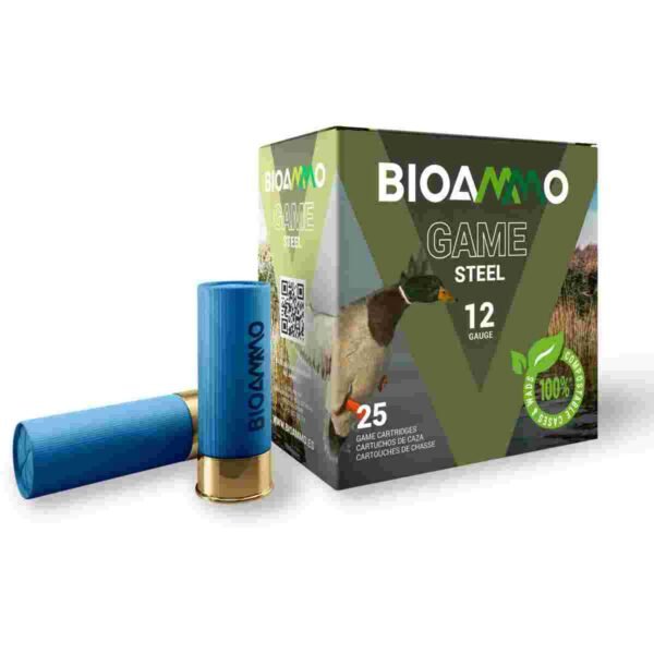 https3A2F2Fmedia.chattanoogashooting.com2Fimages2Fproduct2FWNBLS28302FWNBLS2830_1.jpg BIOAMMO Steel Game Waterfowl Shotshells 12 ga 2-3/4" 1 oz 1265 fps #3 25/ct