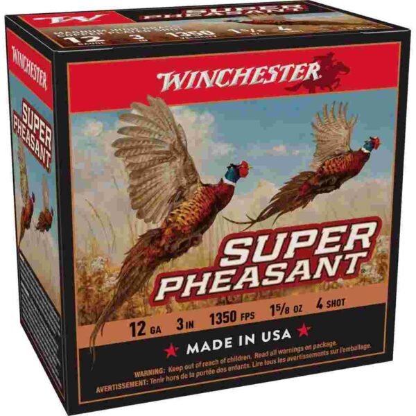 https3A2F2Fmedia.chattanoogashooting.com2Fimages2Fproduct2FWNX123PH42FWNX123PH4_1.jpg Winchester Super-X Super Pheasant Shotshells 12 ga 3" 1-5/8 oz 1450 fps #4 25/ct