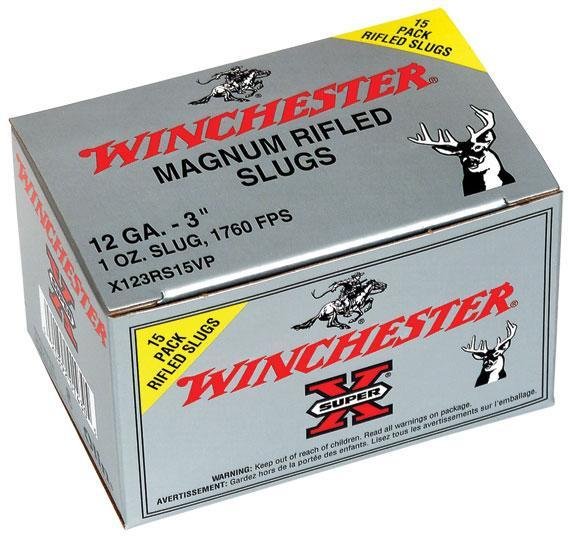 https3A2F2Fmedia.chattanoogashooting.com2Fimages2Fproduct2FWNX123RS15VP2FWNX123RS15VP.jpg Winchester Super-X Rifled Slug 12 ga 3" 1 oz 1760 fps Slug 15/ct